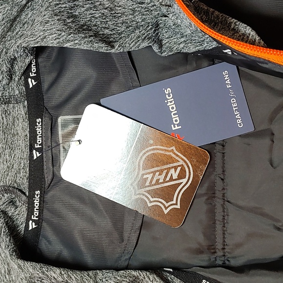 Philadelphia Flyers Men's Softshell Hybrid Zip Hooded Jacket Fanatics - XL NWT - Picture 9 of 9